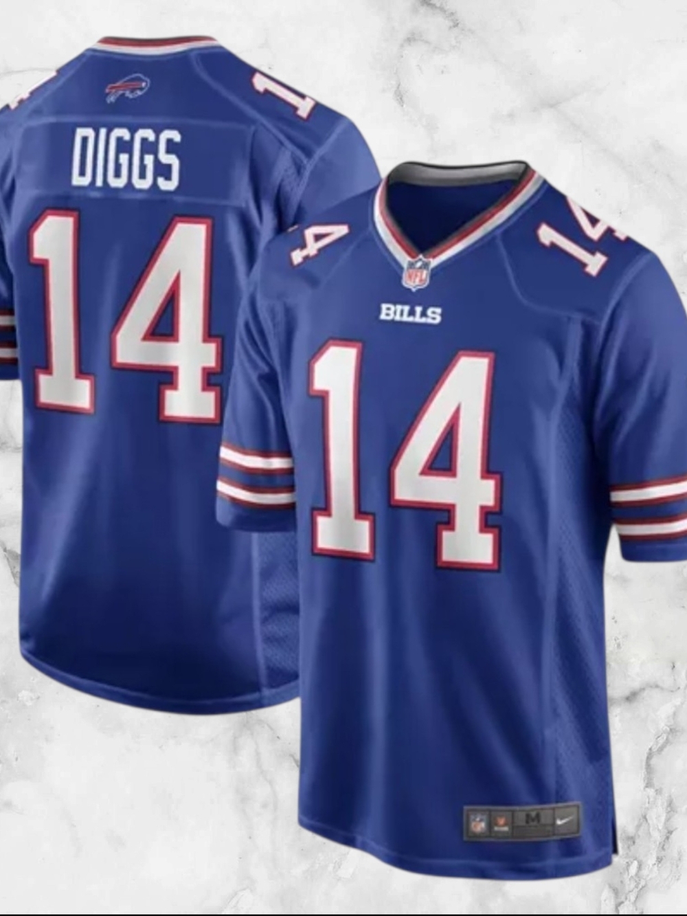 Nike Stefon Diggs Bills #14 Jersey NWT Men’s Large NFL Blue
